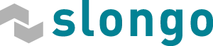 Logo mit Pluszeichen und Slongo-Schriftzug